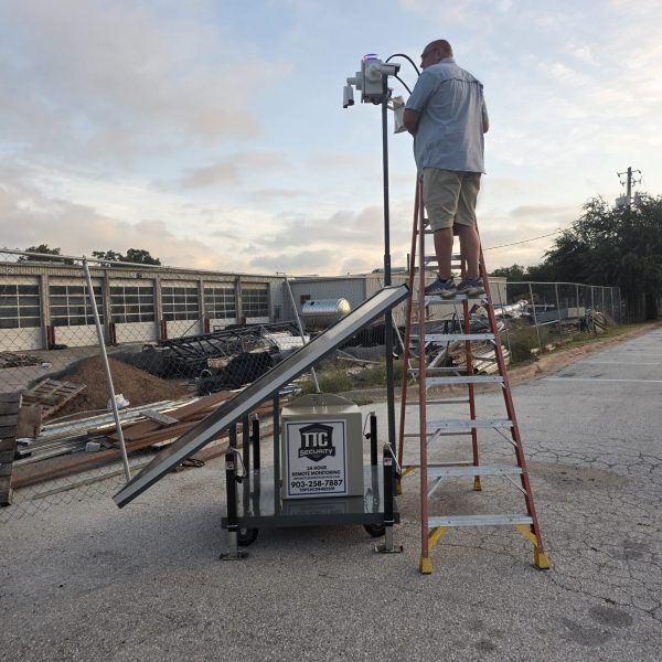 Commercial security camera system installed to monitor a property in the Dallas, Texas area